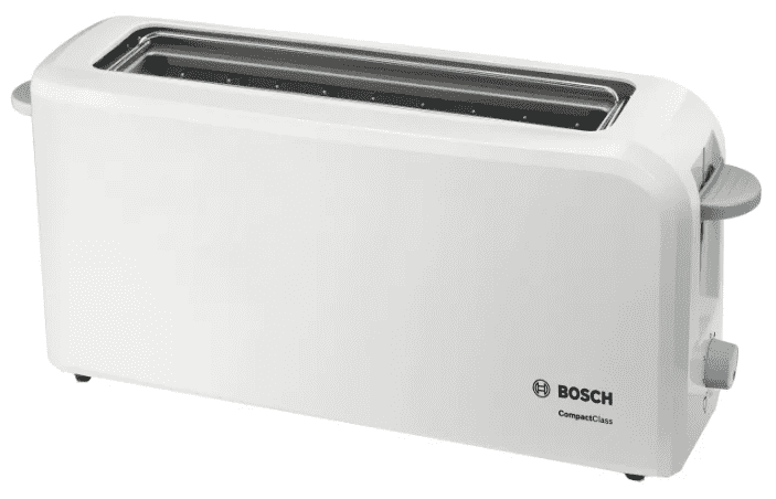 Тостер BOSCH TAT3A001 980Вт белый, Германия